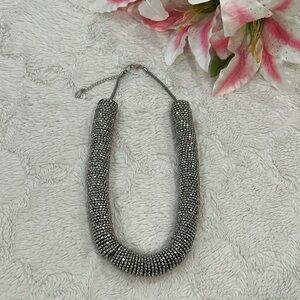 ALDO Statement Silver Tube Necklace